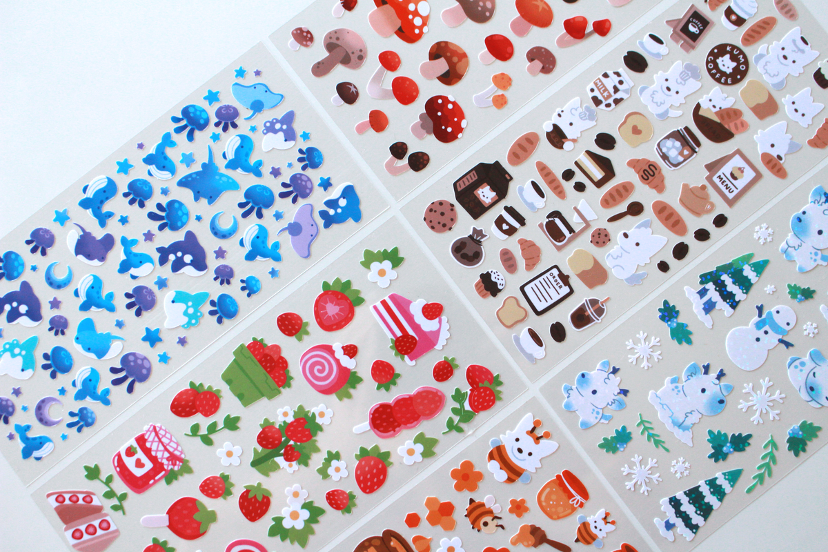 Wild Mushrooms Sticker Sheet