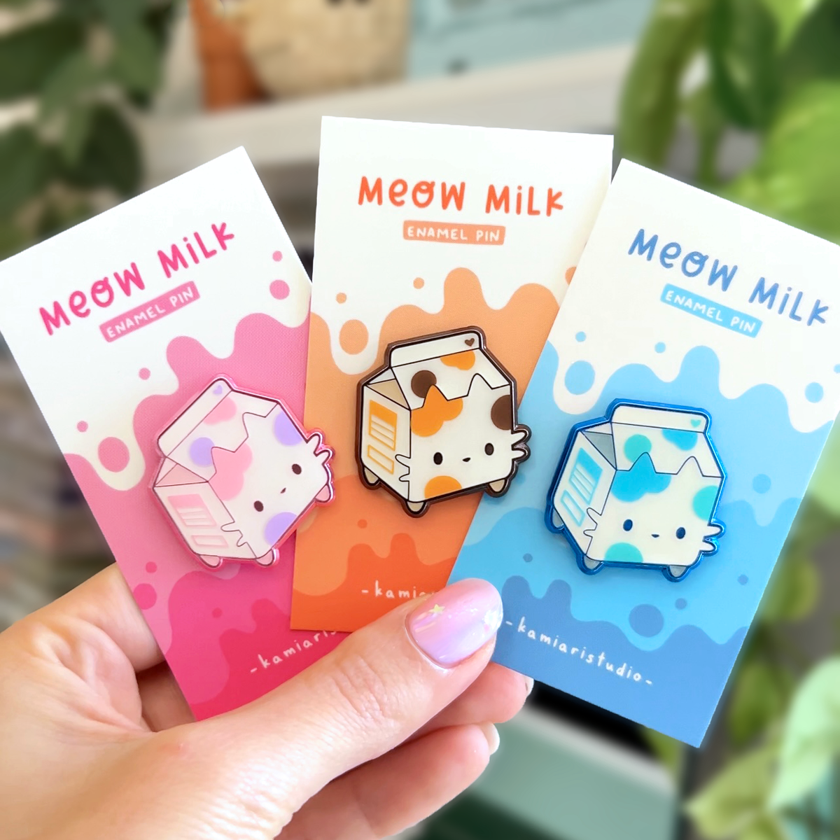 Pink Meow Milk Pin