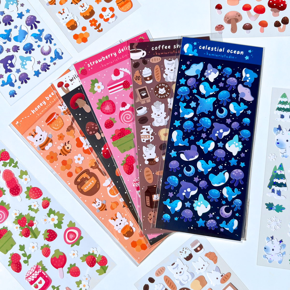Wild Mushrooms Sticker Sheet