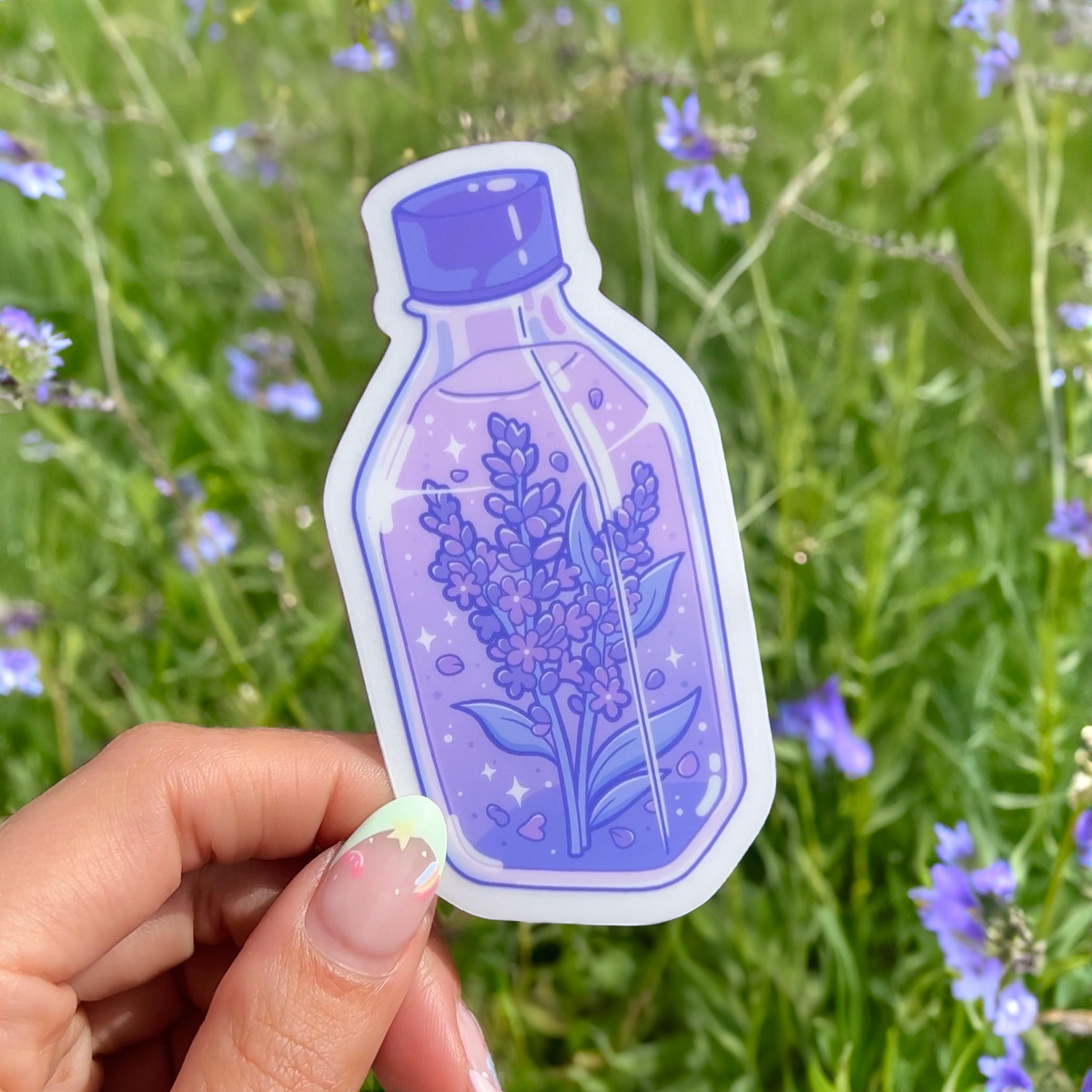 Lavender Water Vinyl Sticker