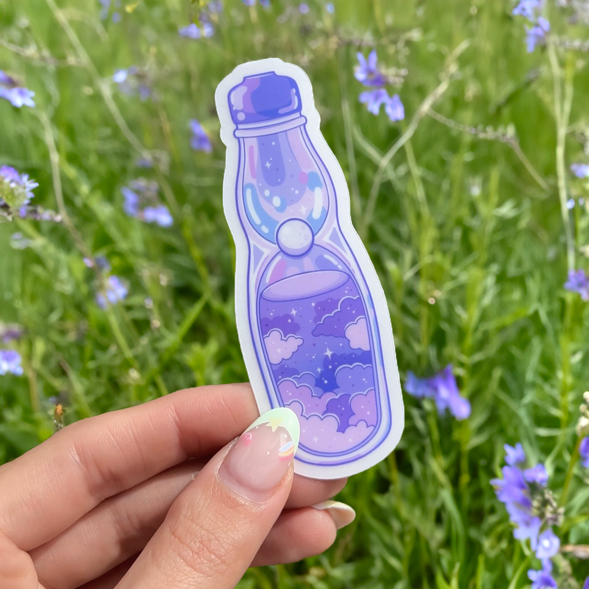 Lavender Ramune Vinyl Sticker