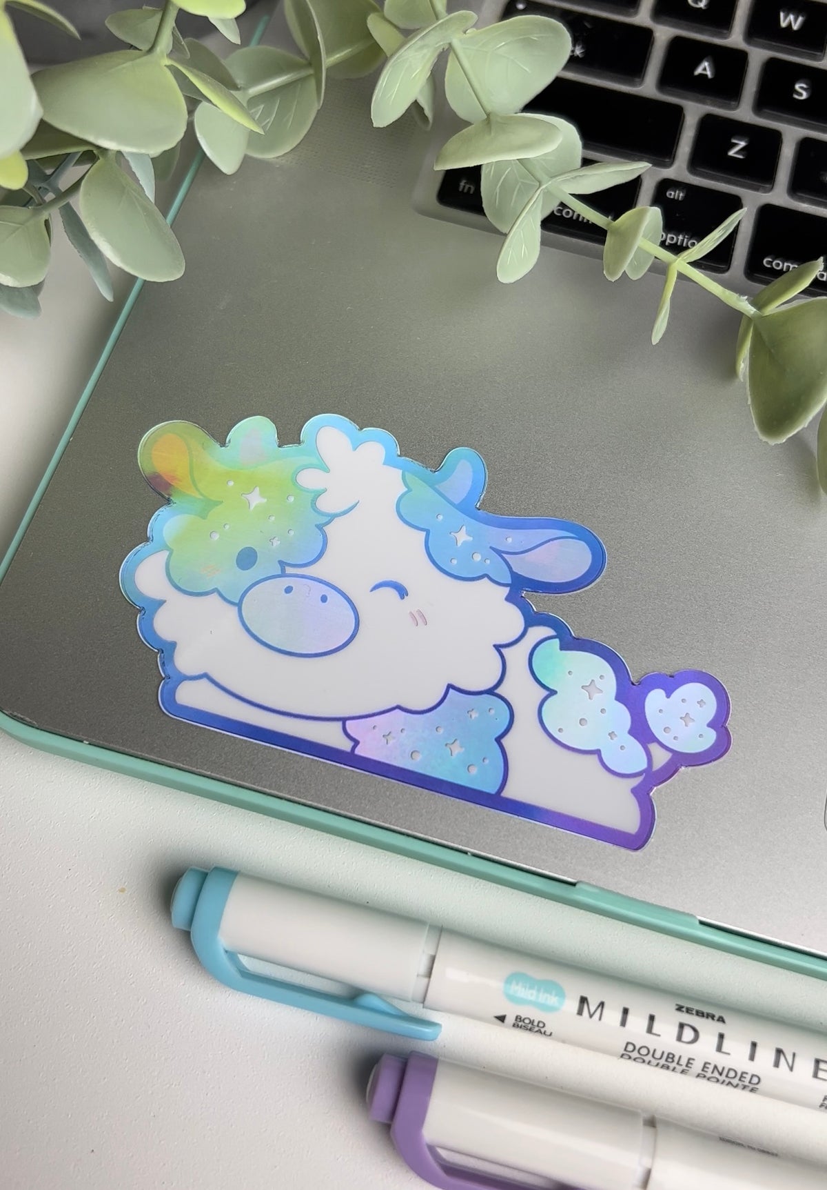Cloud Cow Holographic Peeker