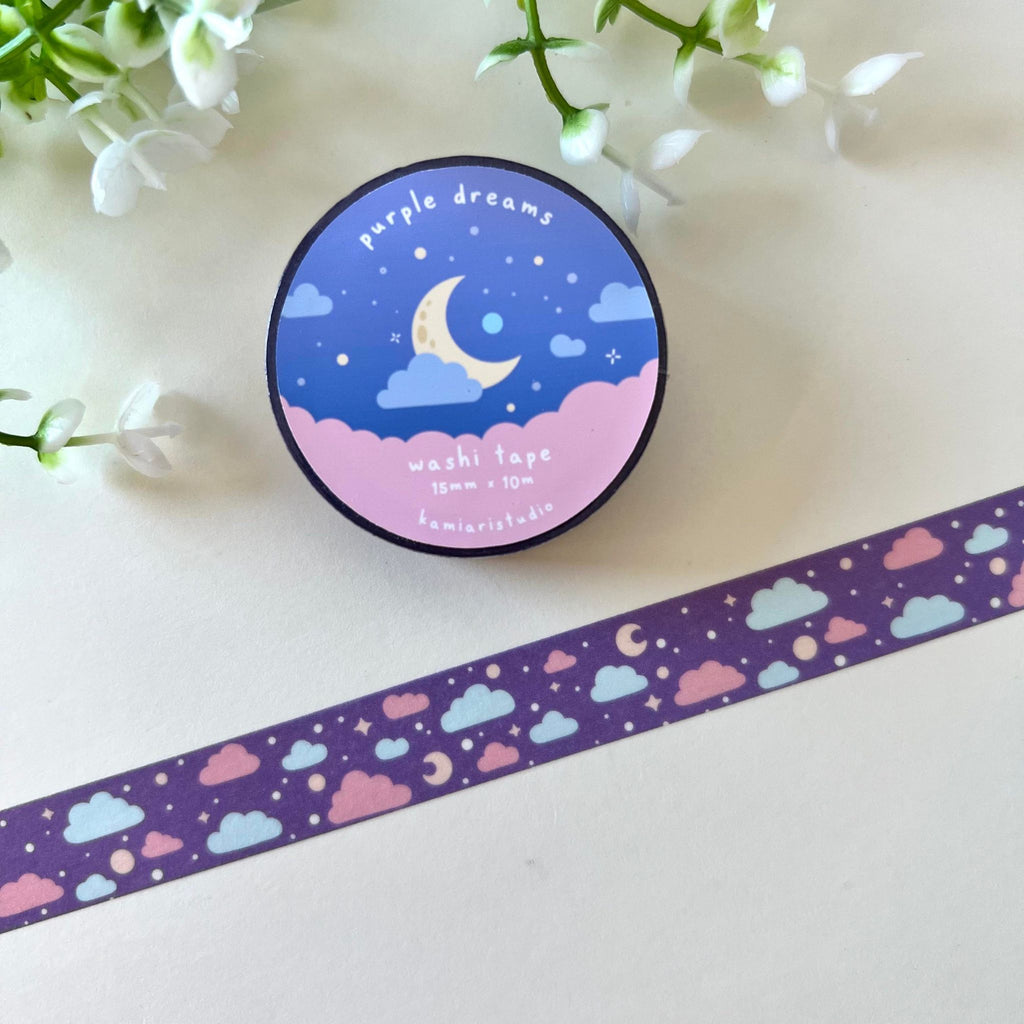 Purple Dreams Washi Tape – kamiaristudio