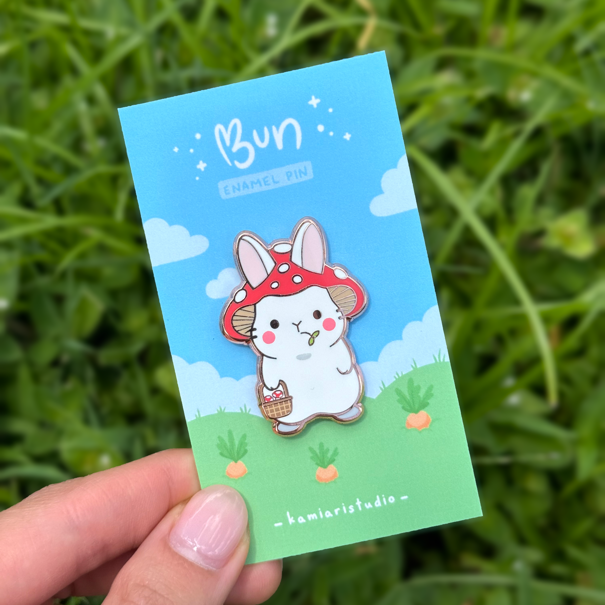 Gardener Bun Enamel Pin