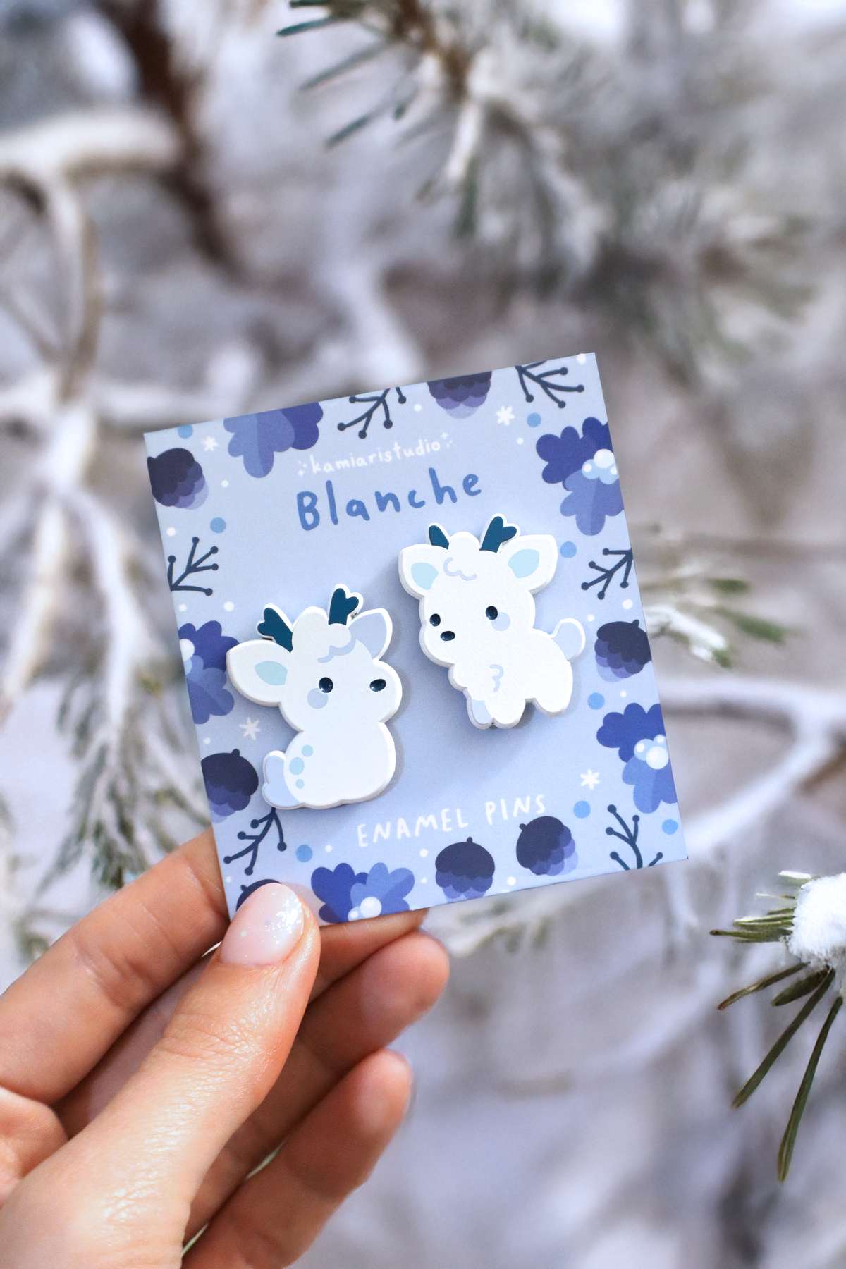 Blanche Duo Pin Set