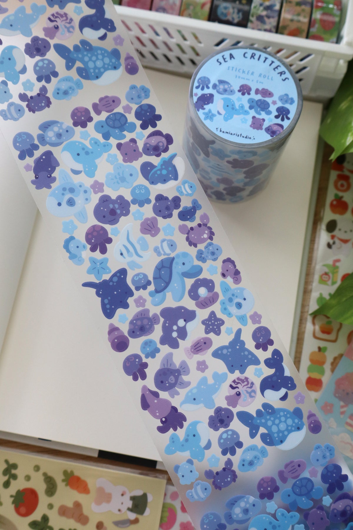 Sea Critters Sticker Roll