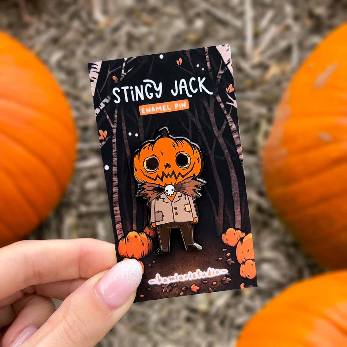 Stingy Jack Enamel Pin
