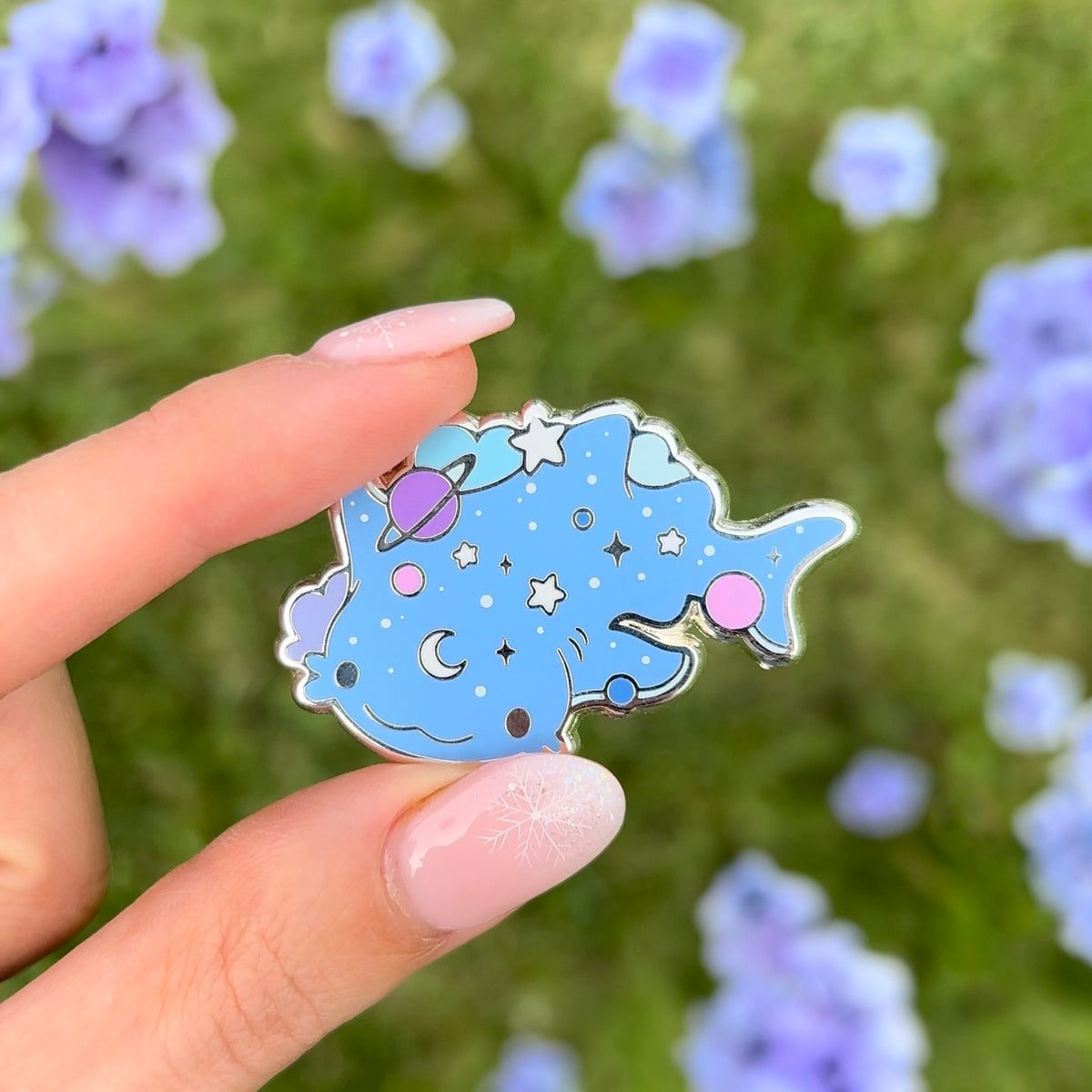 Celestial Whaleshark Enamel Pin