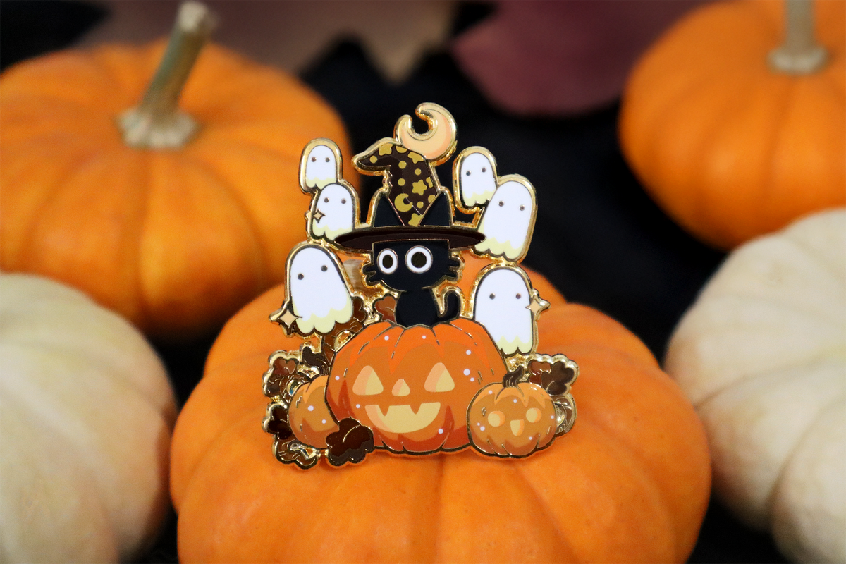 Spice's Ghost Party Hard Enamel Pin