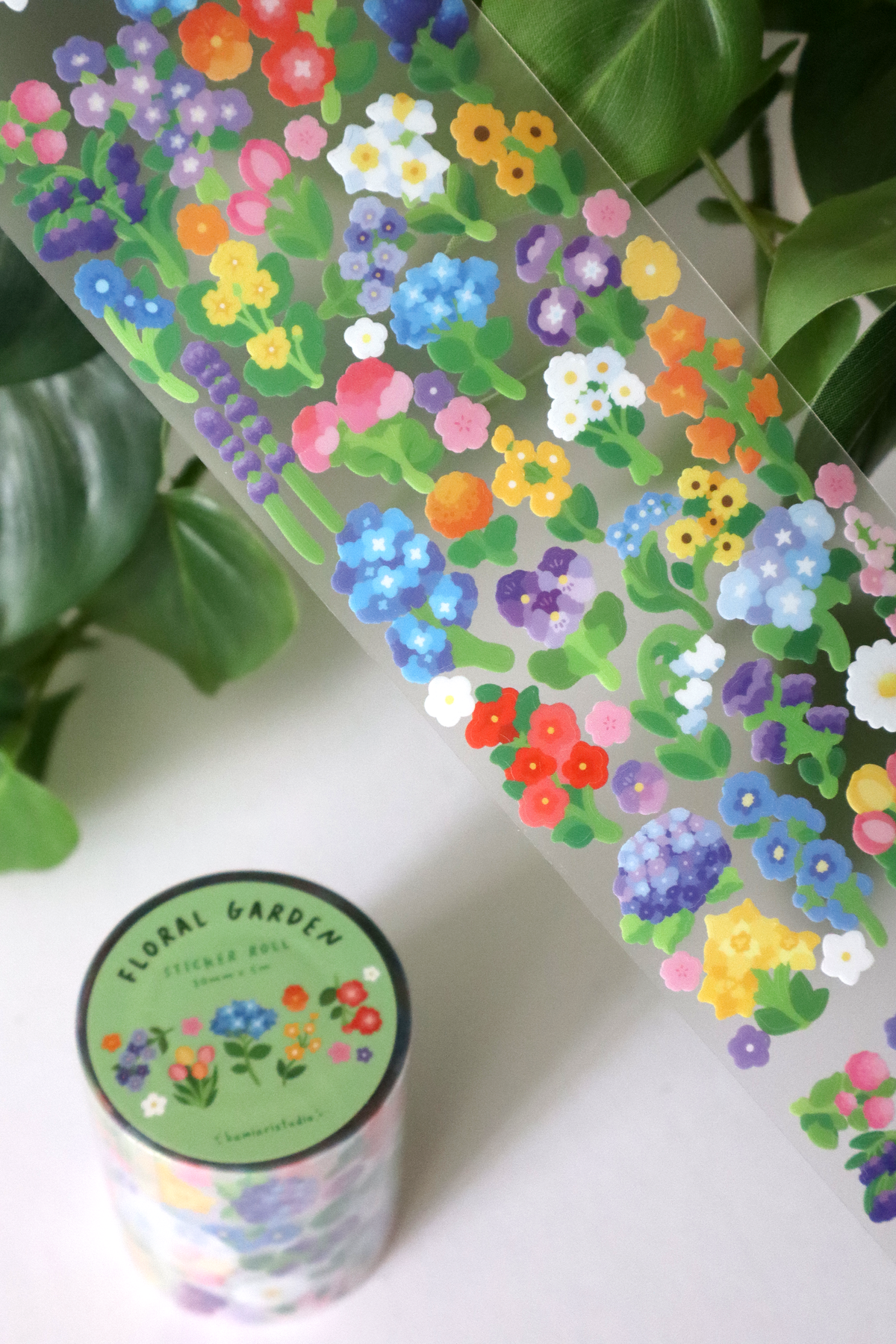 Flower Garden Sticker Roll