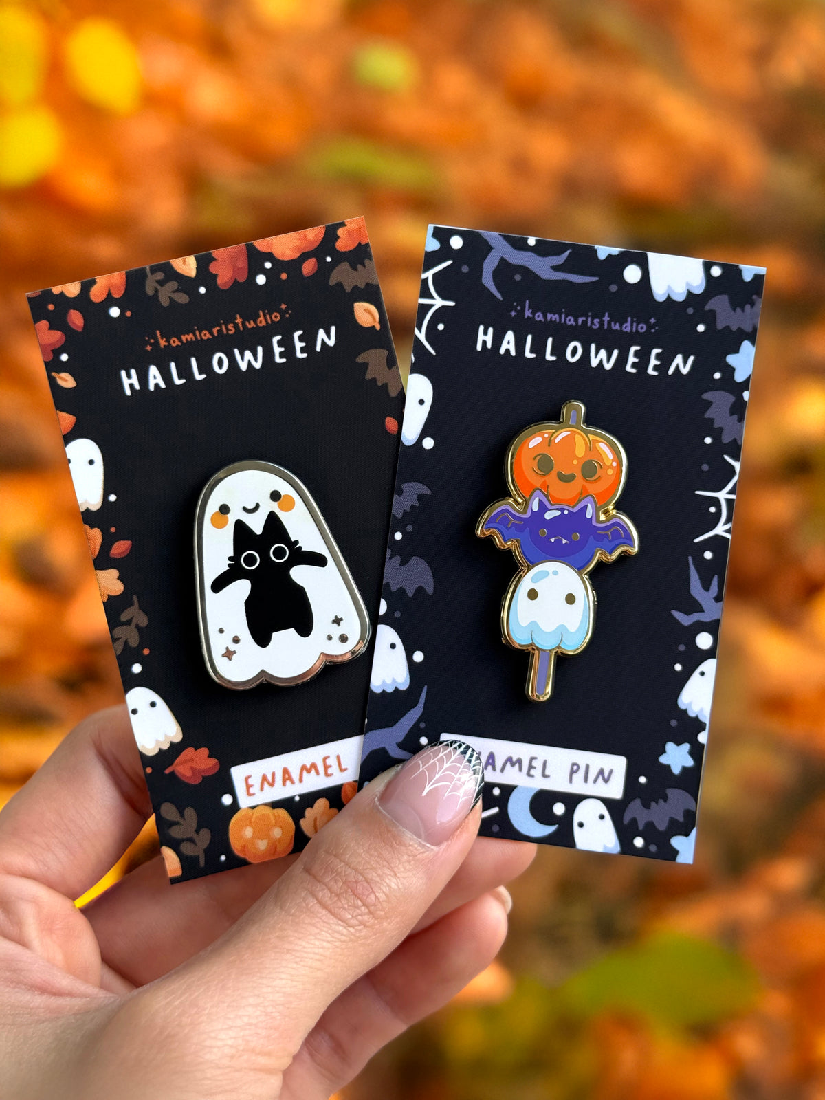 Spice and a Ghost Enamel Pin