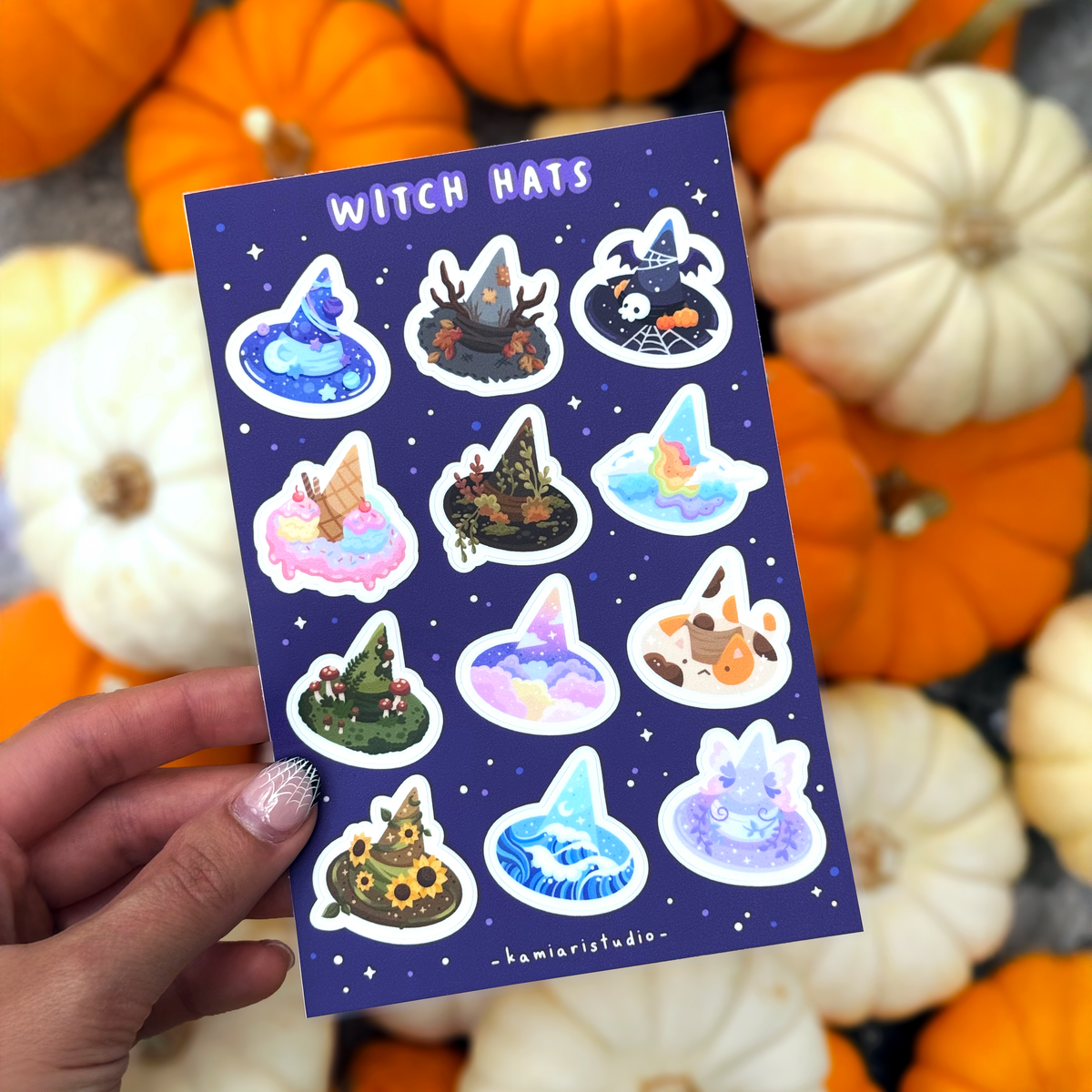 Witch Hats Sticker Sheet