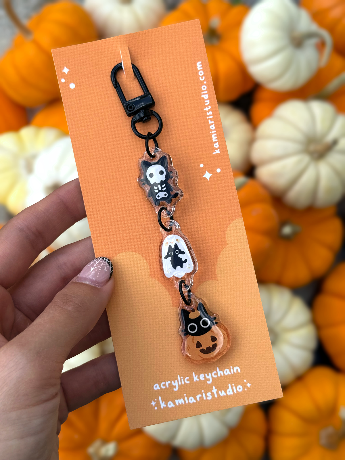 Haunted Trio Acrylic Keychain