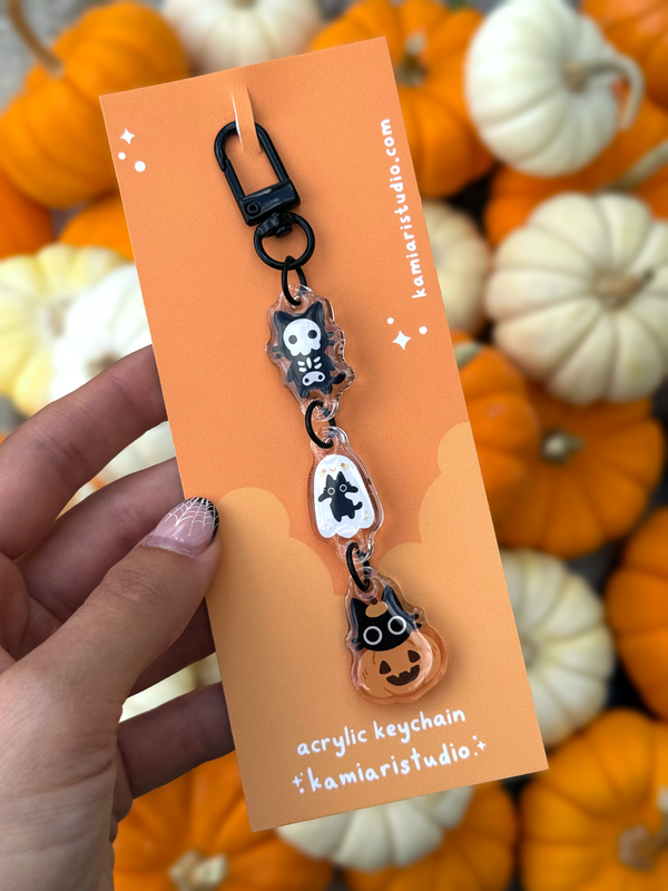 Haunted Trio Acrylic Keychain