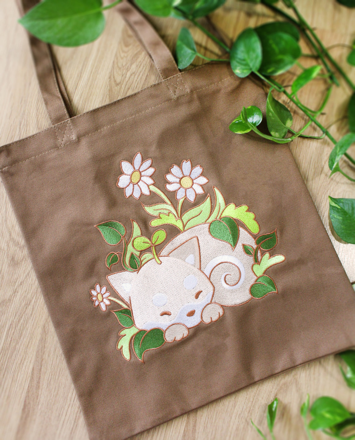 Embroidered Wild Dreams Tote Bag