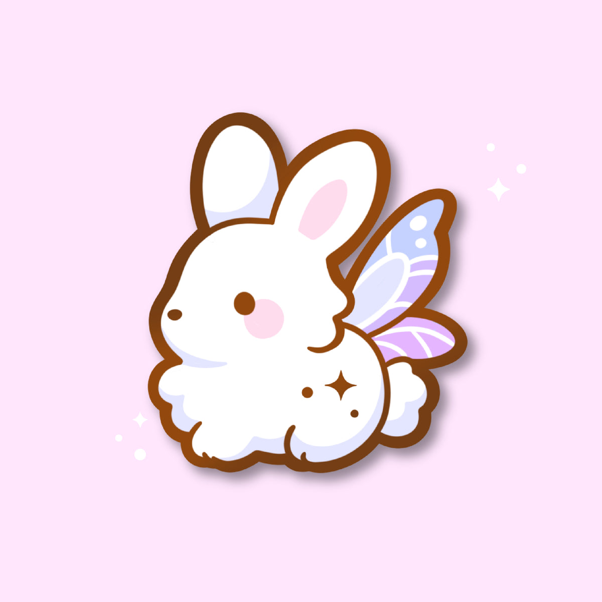 Snowdrop Faeriebun Enamel Pin
