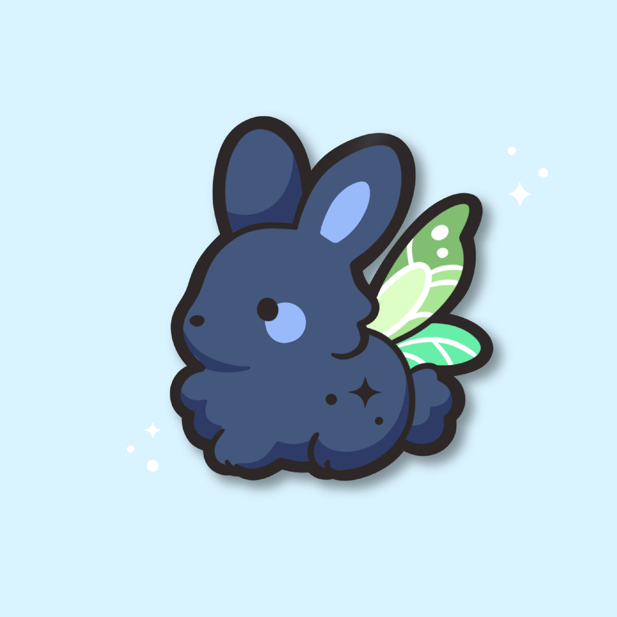 Dusty Faeriebun Enamel Pin