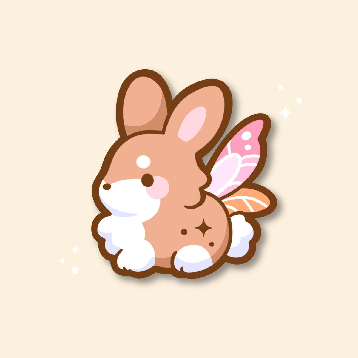 Chestnut Faeriebun Enamel Pin