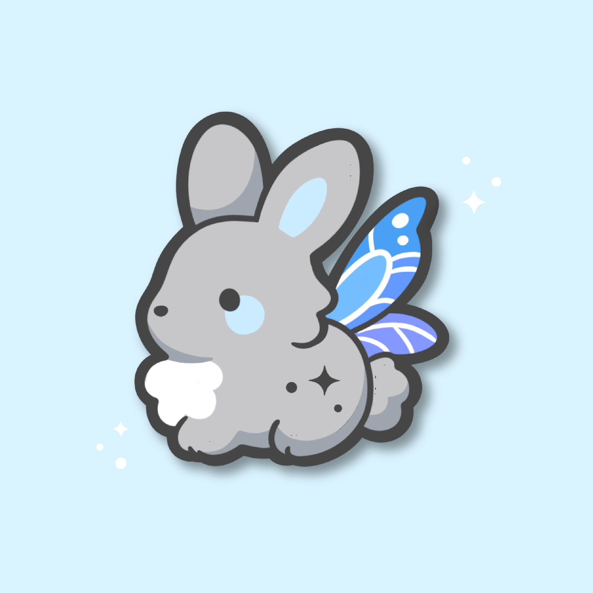 Pebble Faeriebun Enamel Pin