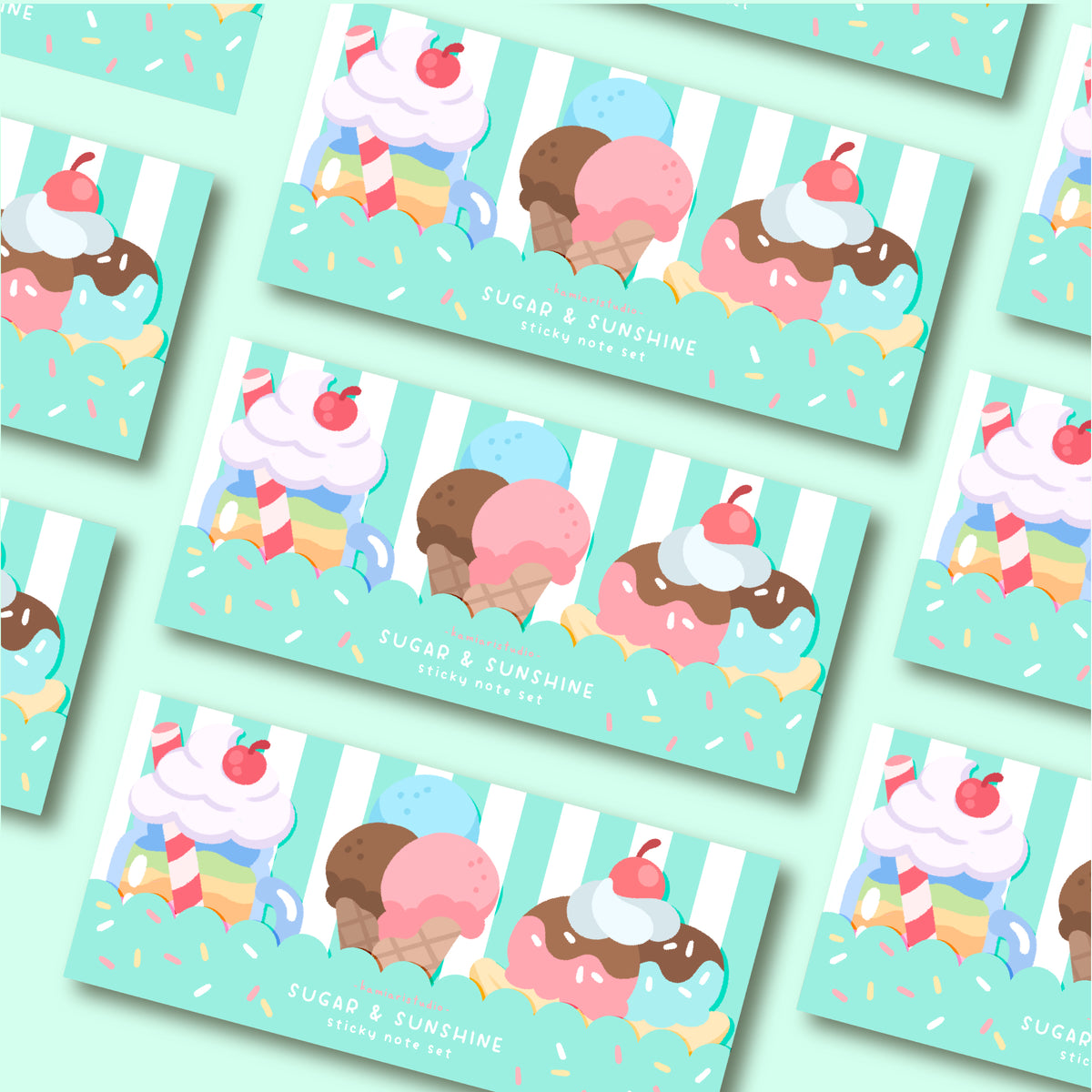 Sugar & Sunshine Mini Sticky Note Set