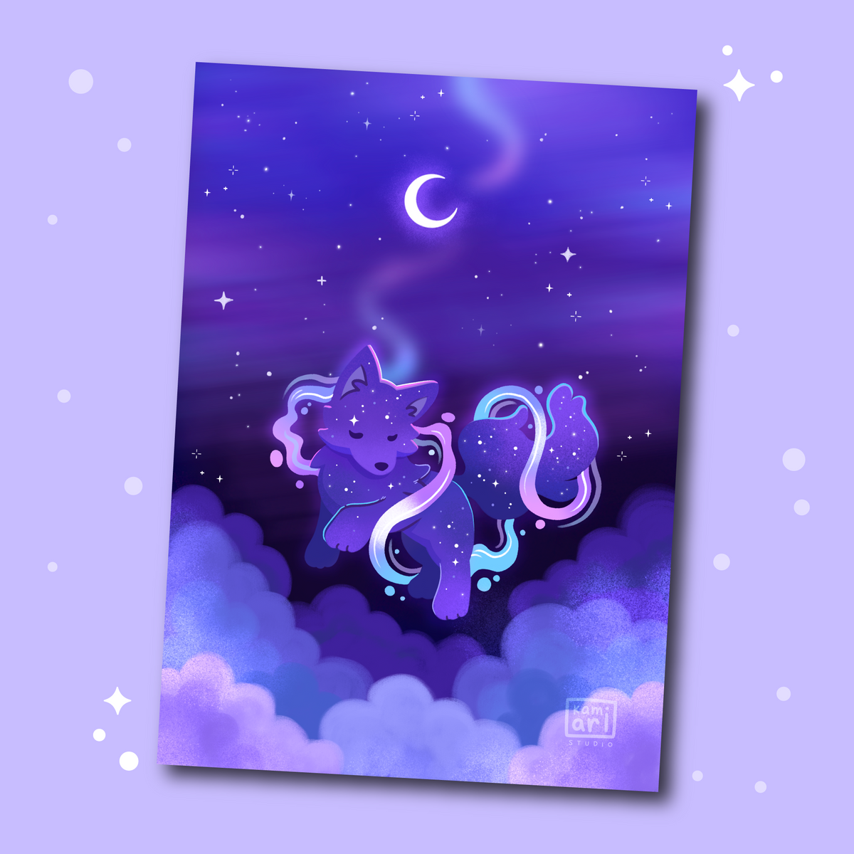 Lavender Moon Rising Print