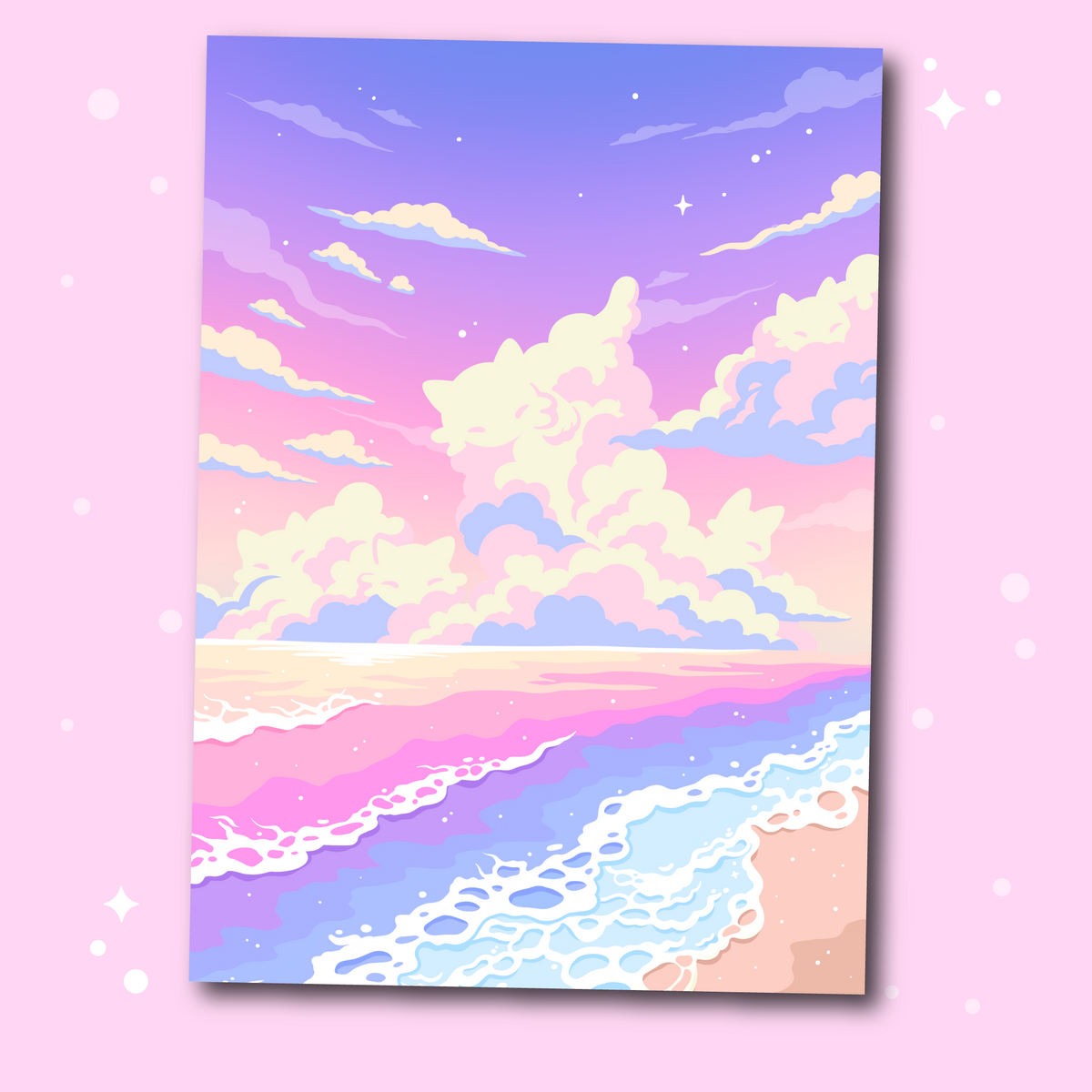 Fluffy Clouds Print