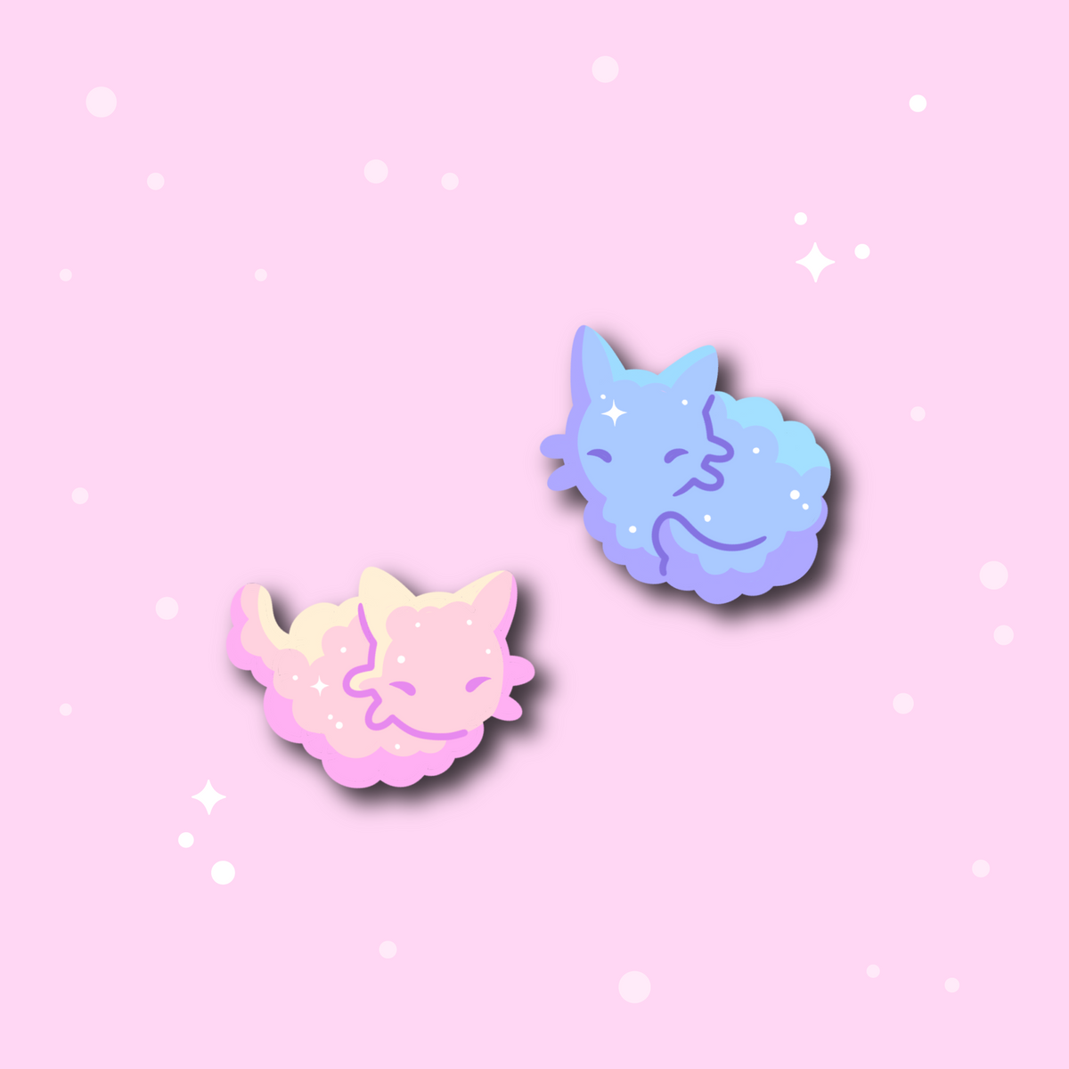 Cloud Kitties Mini Enamel Pin Set