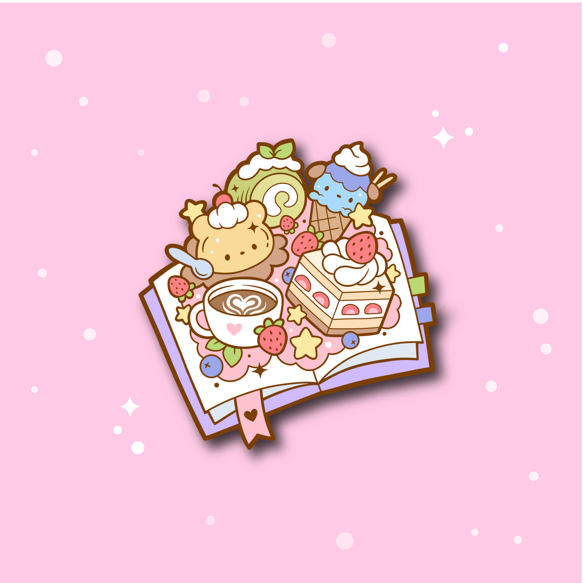 Recipe Book Enamel Pin