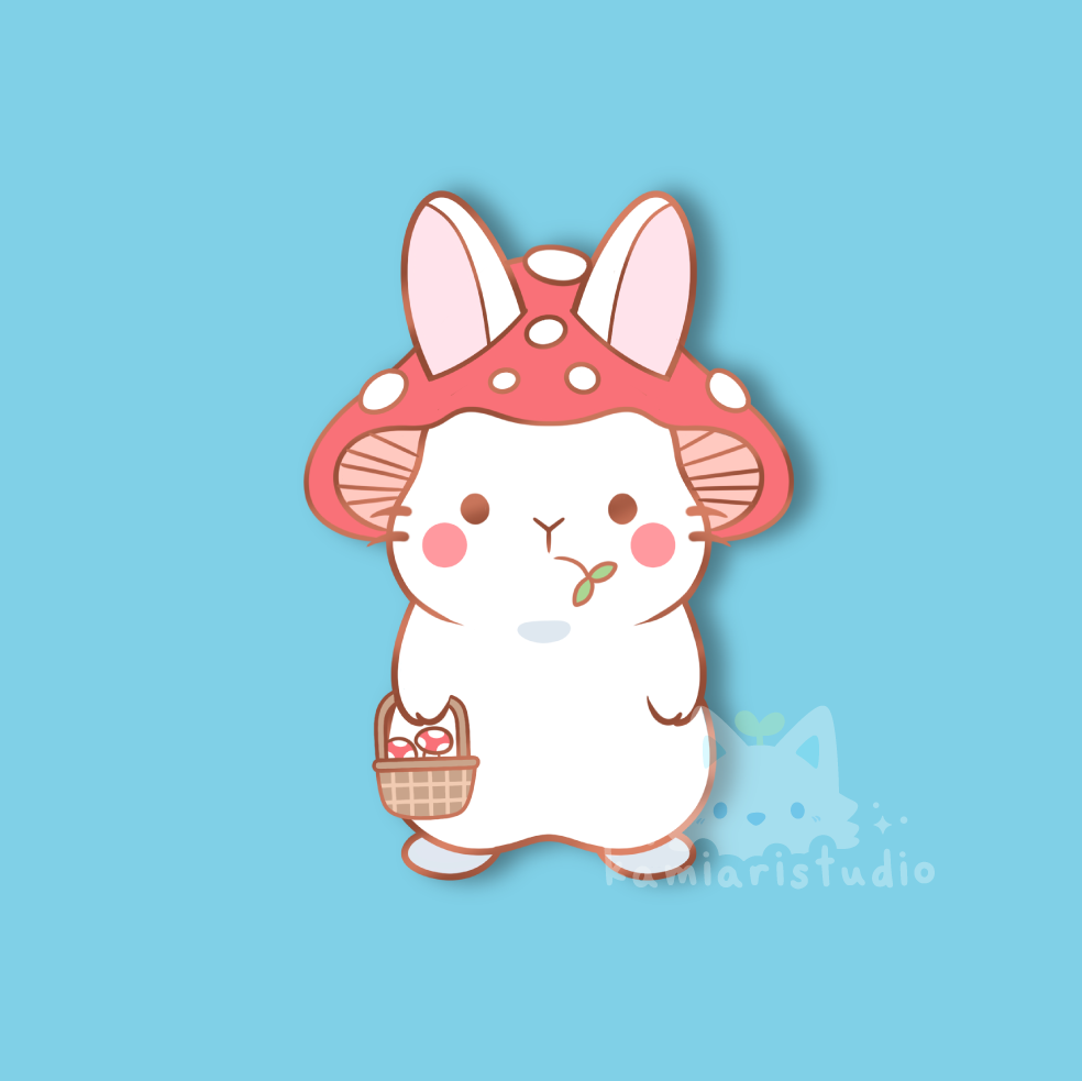 PREORDER Garden Bun Enamel Pin