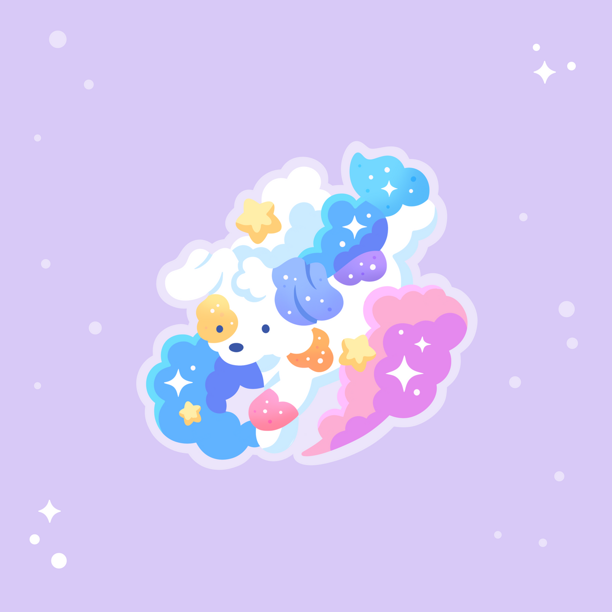 Cloudsong Pup Sticker