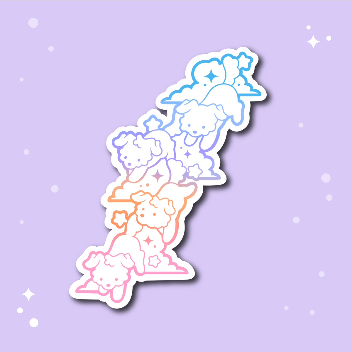Cloudsong Holographic Sticker