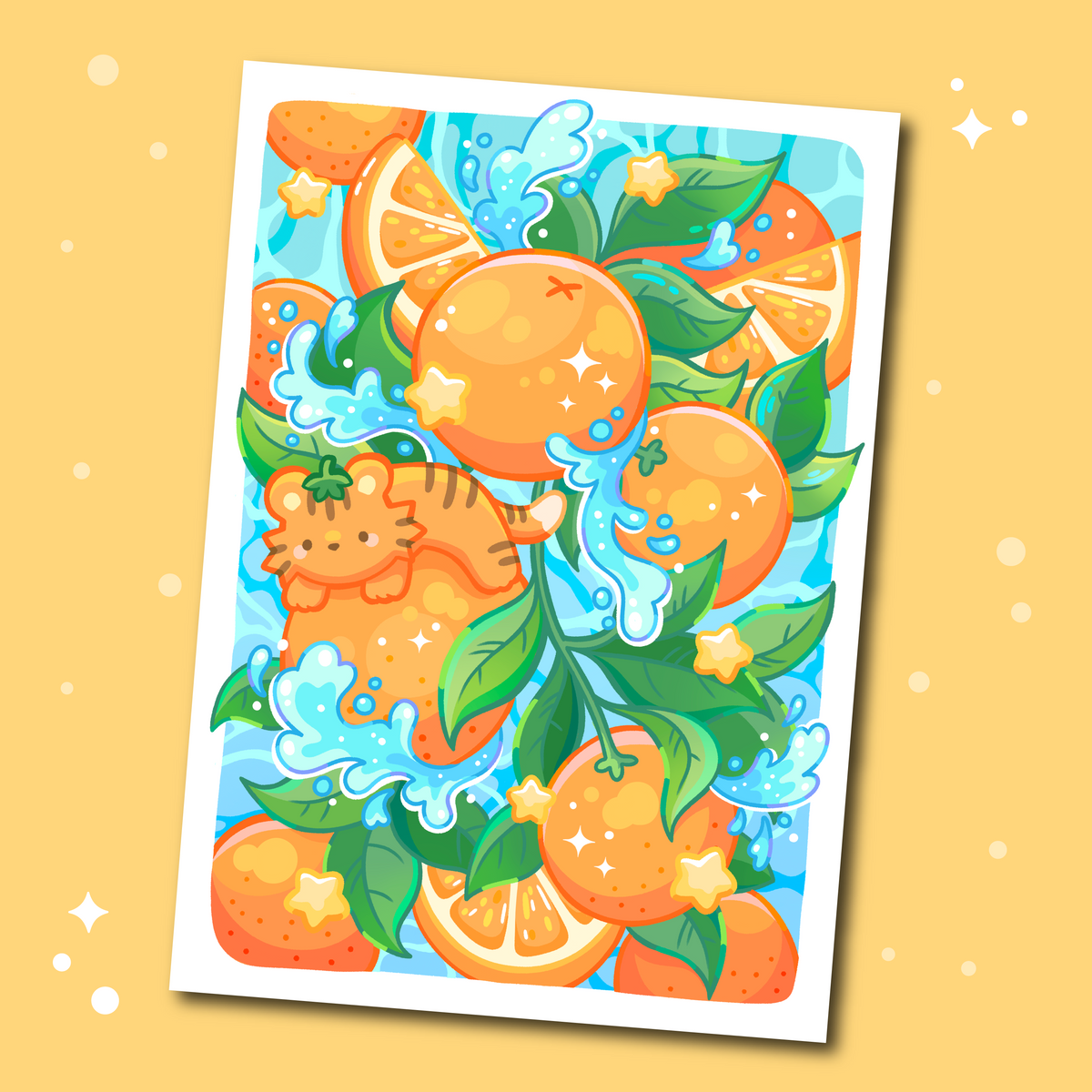Tropical Tangerine Print