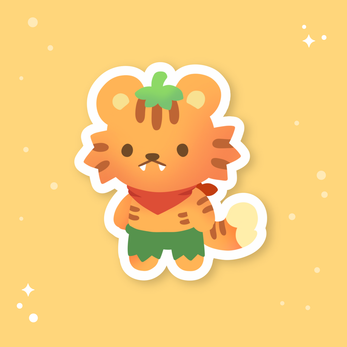 Tangerine Tiger Sticker