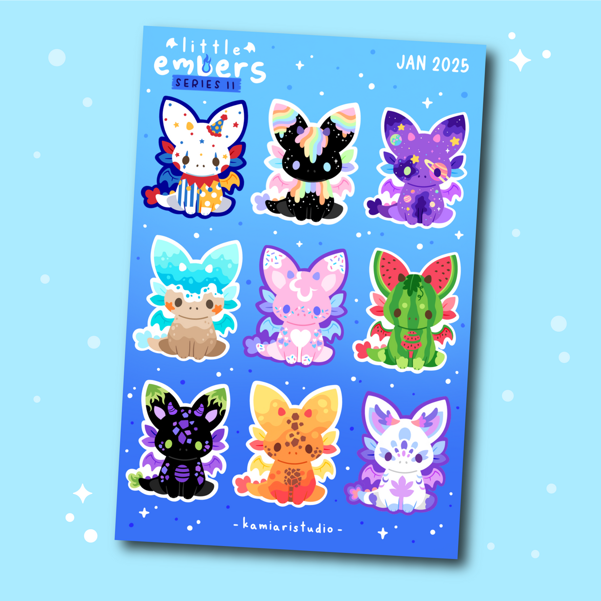 Little Embers Series 2 Sticker Sheet
