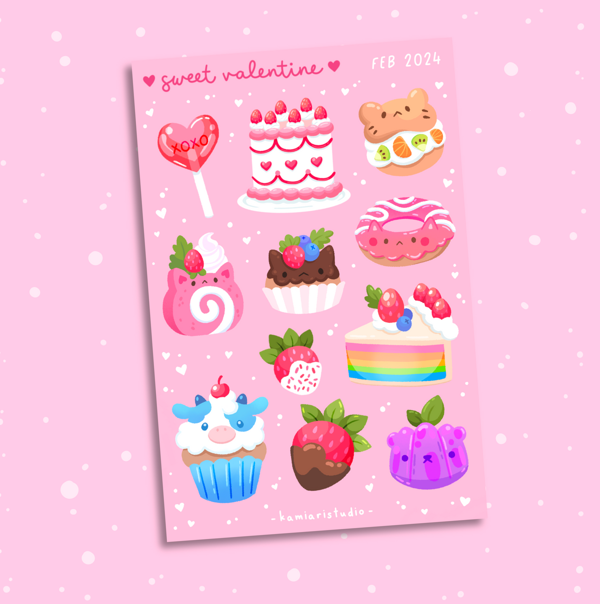 Sweet Valentine Sticker Sheet