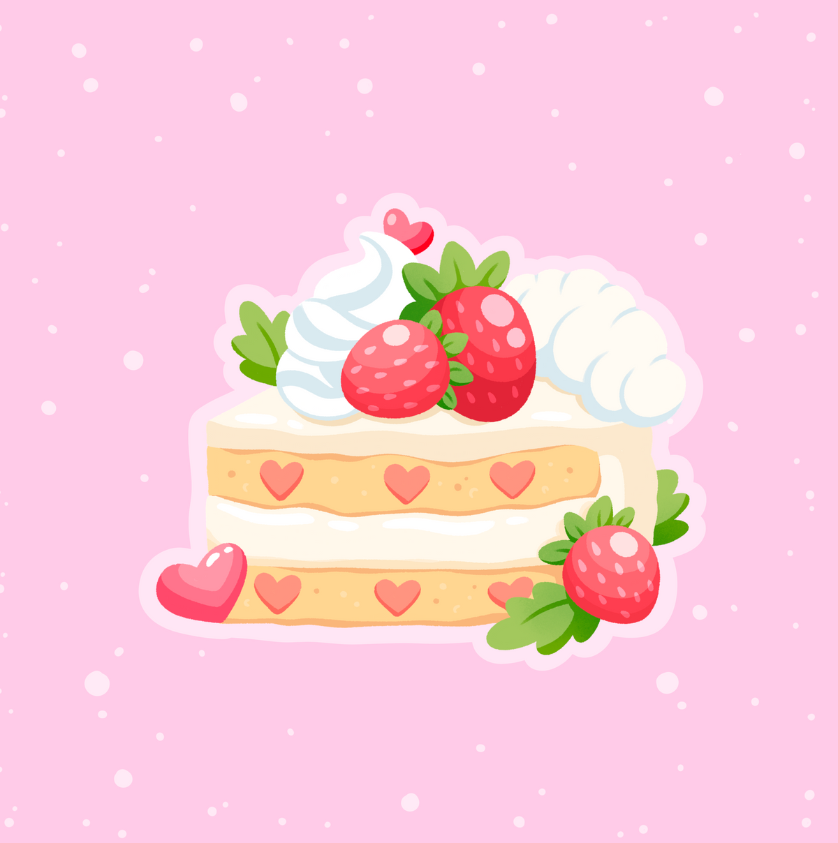 Strawberry Short Cake Vinyl Sticker