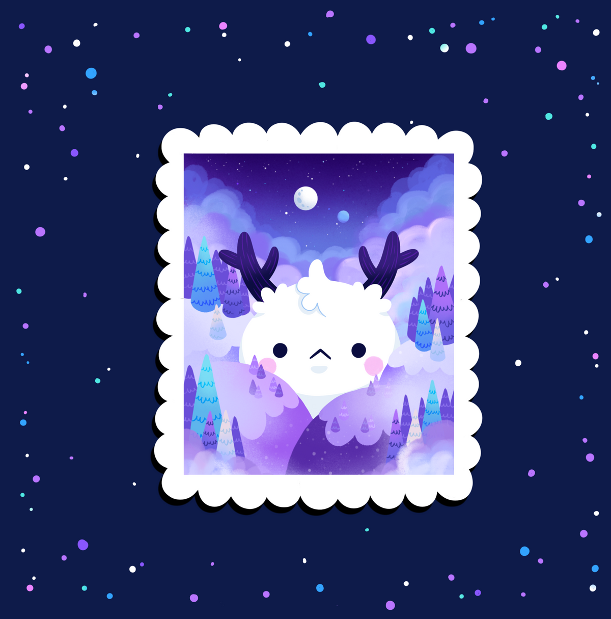 Aurora Stamp Vinyl Sticker