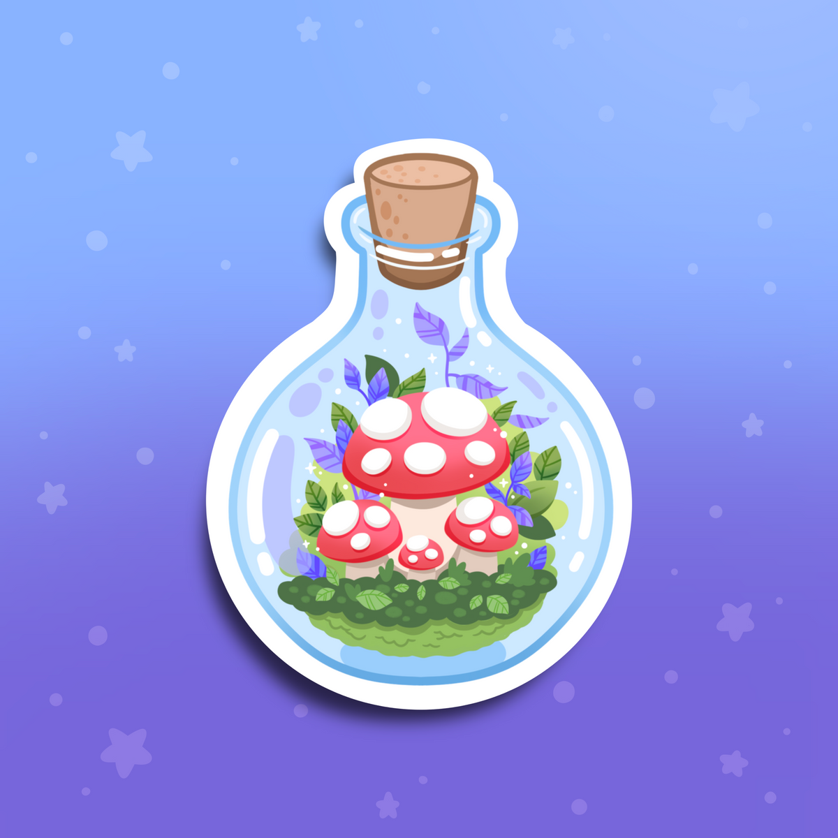 Mushroom Potion Vinyl Sticker