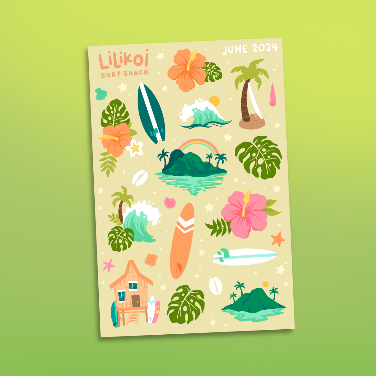 Lilikoi Sticker Sheet