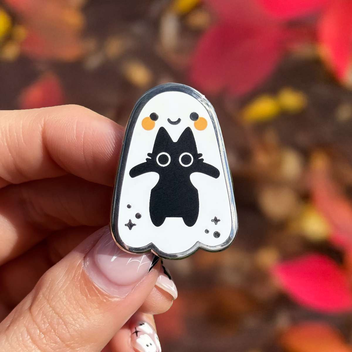 Spice and a Ghost Enamel Pin