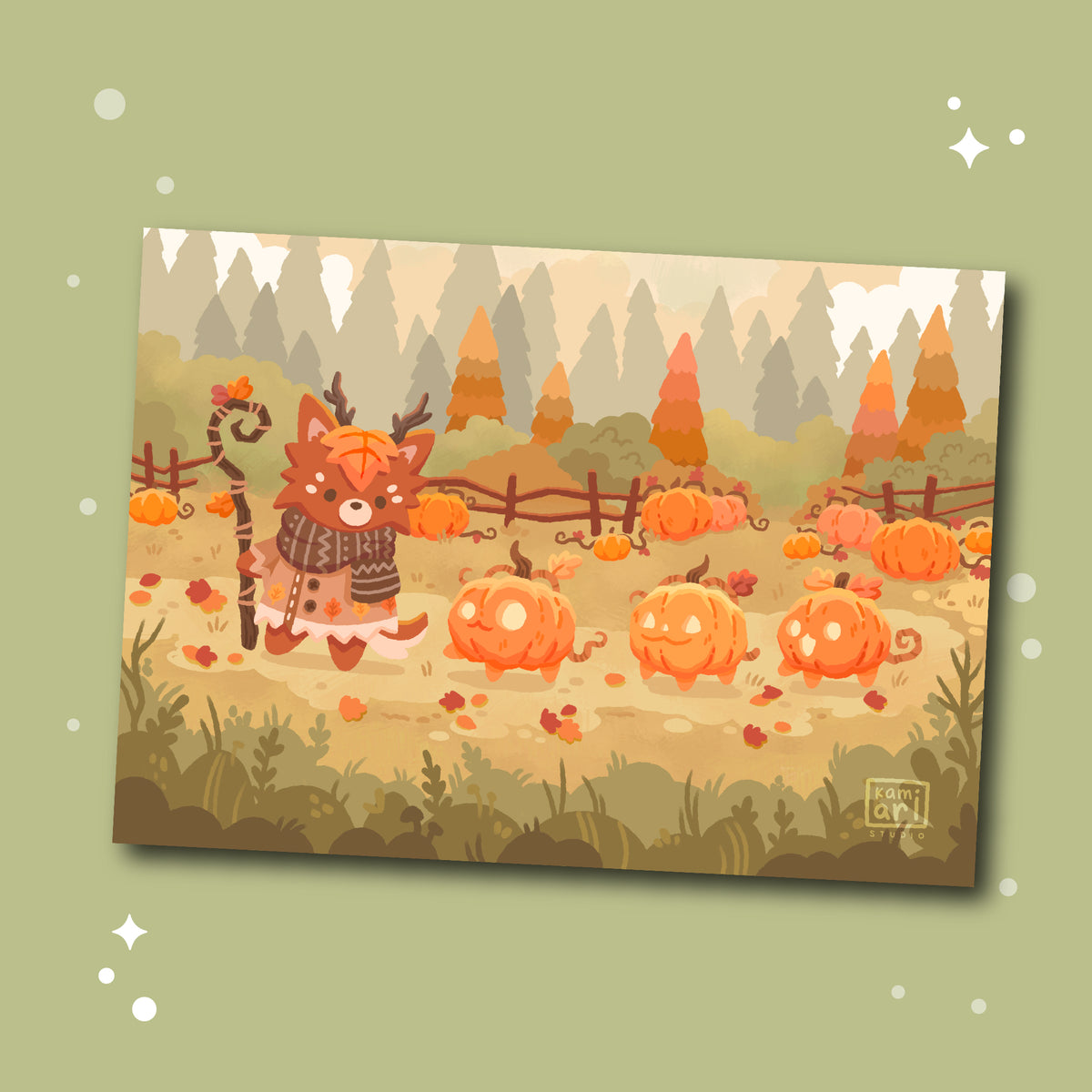 Cypress & the Pumplings Print