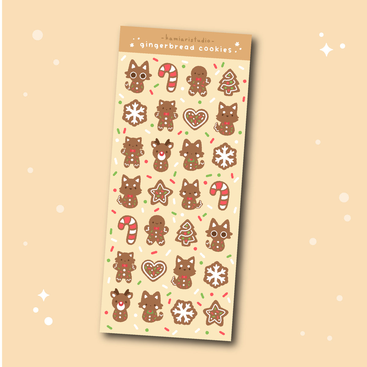 Gingerbread Sticker Sheet