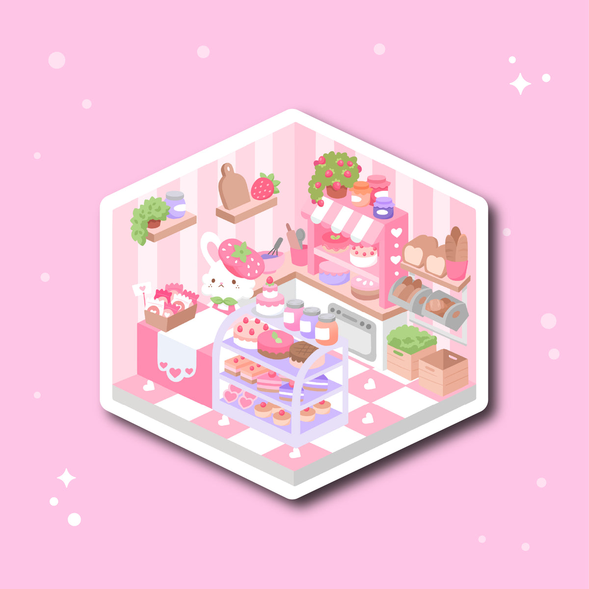 Sweet Valentine Shop Sticker