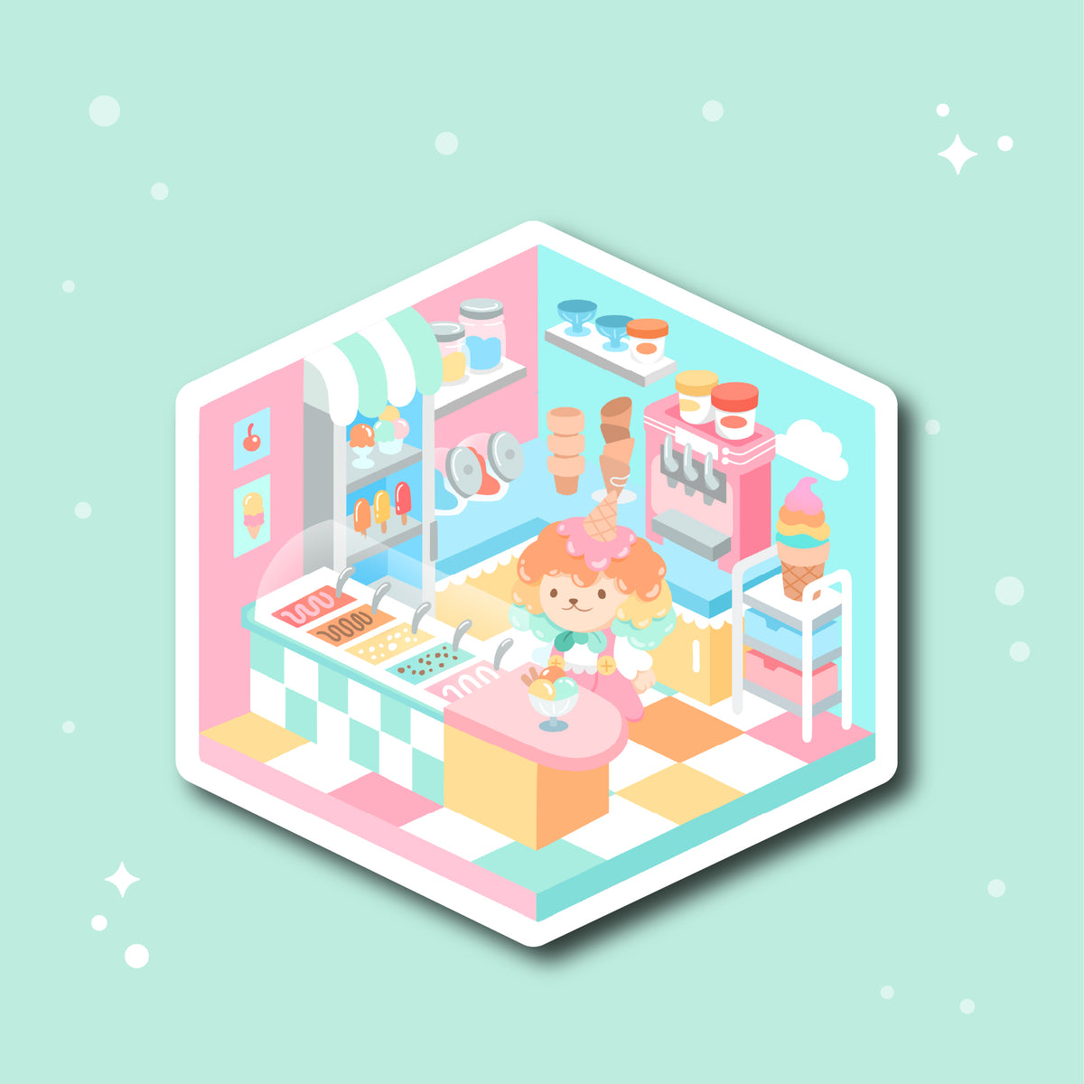 Sugar & Sunshine Shop Sticker