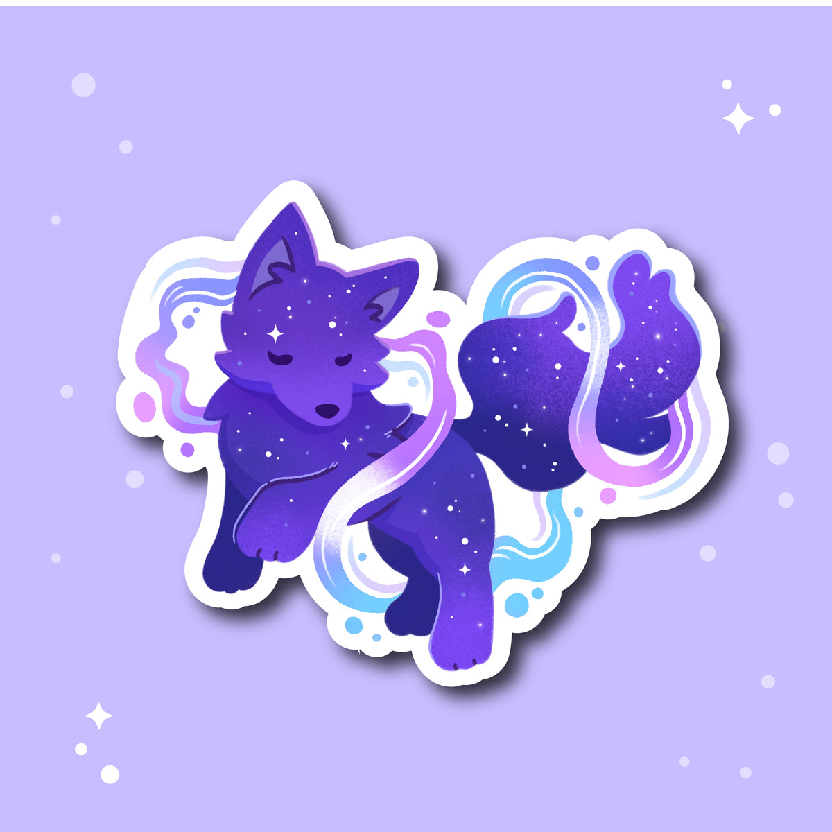 Lavender Borealis Sticker
