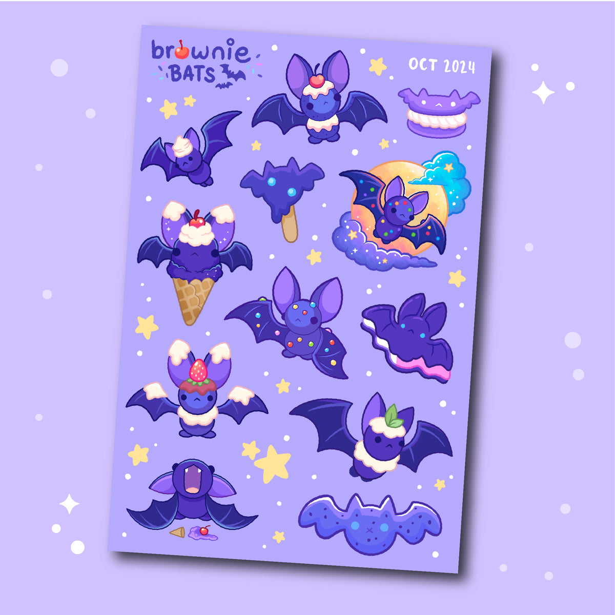 Brownie Bats Sticker Sheet