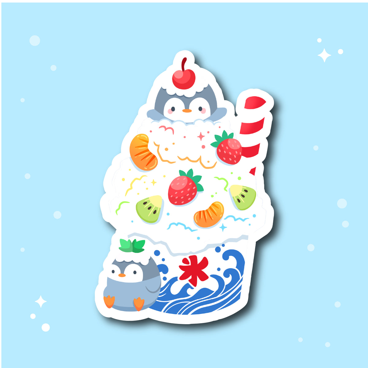 Rainbow Snow Cone Sticker