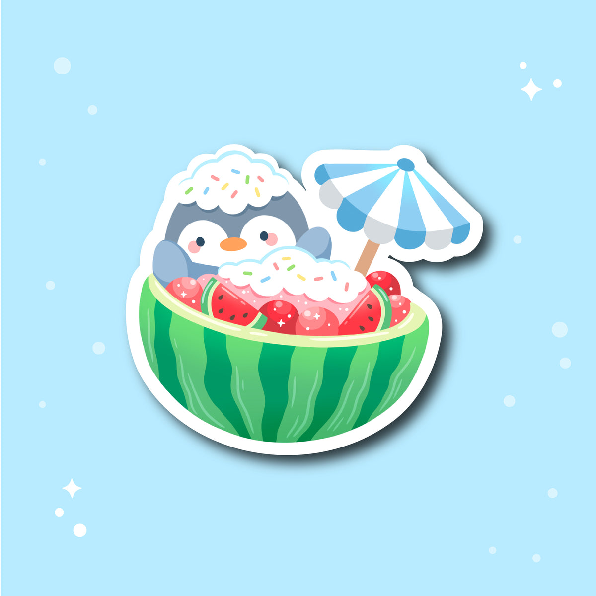 Watermelon Bowl Sticker