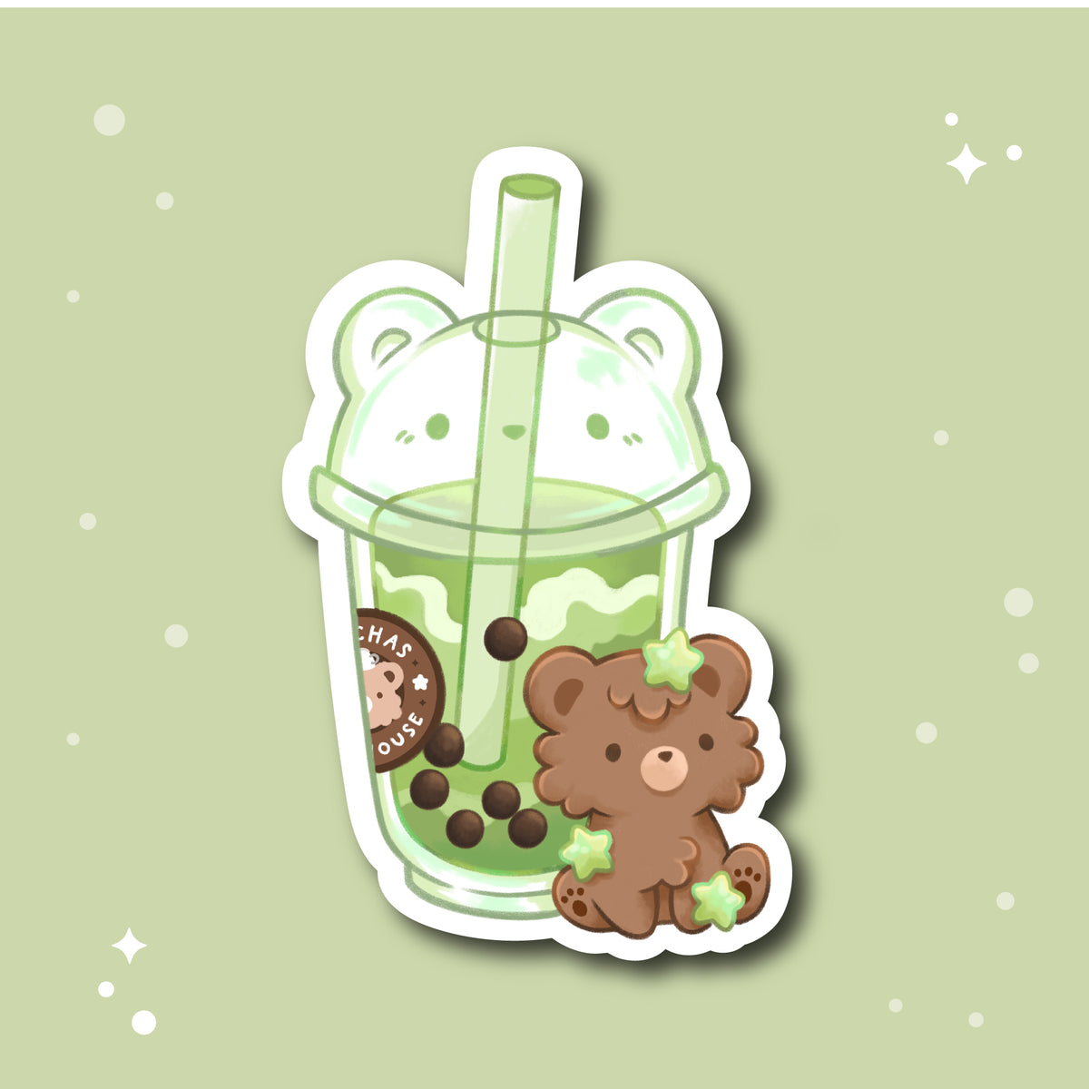 Boba Bear Sticker