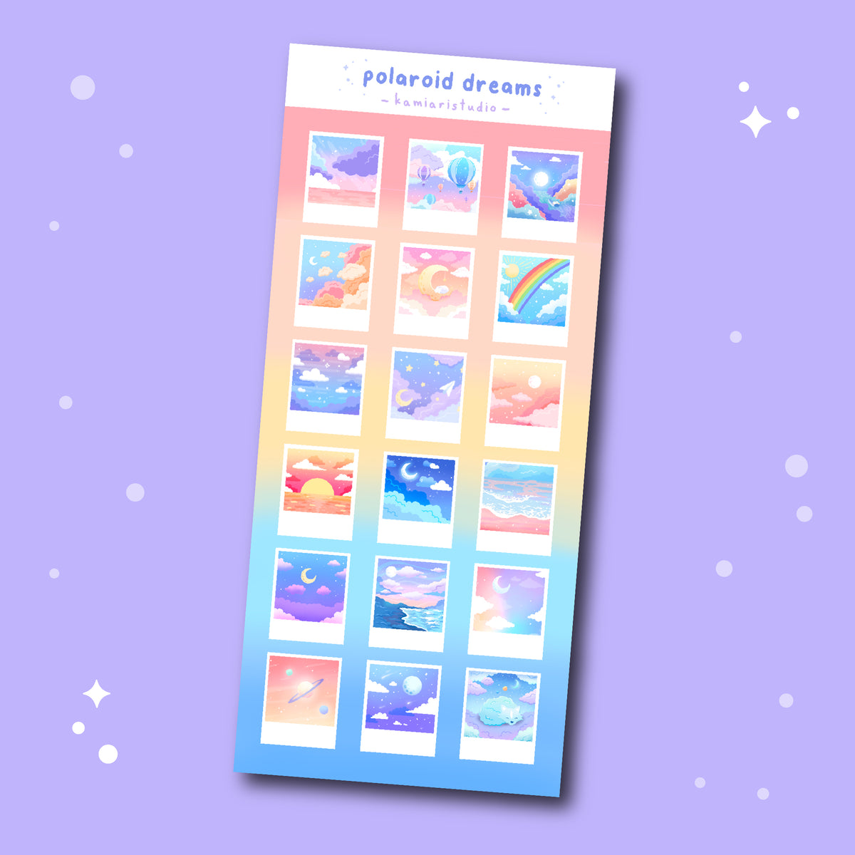 Polaroid Dreams Sticker Sheet